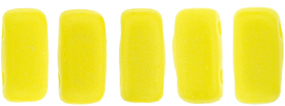 CzechMates Bricks 6 x 3mm : Sueded Gold Opaque Yellow