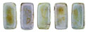CzechMates Bricks 6 x 3mm : Luster - Opaque Green