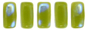 CzechMates Bricks 6 x 3mm : Peacock - Opaque Olive