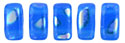 CzechMates Bricks 6 x 3mm : Peacock - Milky Baby Blue