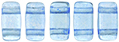 CzechMates Bricks 6 x 3mm : ColorTrends: Transparent Airy Blue