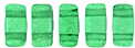 CzechMates Bricks 6 x 3mm : ColorTrends: Transparent Lush Meadow