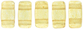 CzechMates Bricks 6 x 3mm : ColorTrends: Transparent Spicy Mustard
