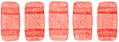 CzechMates Bricks 6 x 3mm : ColorTrends: Transparent Aurora Red