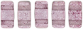 CzechMates Bricks 6 x 3mm : ColorTrends: Transparent Dusty Cedar