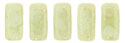 CzechMates Bricks 6 x 3mm : Opaque Pale Turquoise - Star Dust