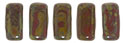 CzechMates Bricks 6 x 3mm : Umber - Picasso