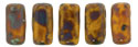 CzechMates Bricks 6 x 3mm : Sunflower Yellow - Picasso