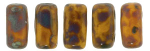 CzechMates Bricks 6 x 3mm : Sunflower Yellow - Picasso