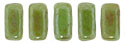 CzechMates Bricks 6 x 3mm : Luster - Honeydew - Picasso