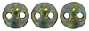 CzechMates Lentil 6mm : Turquoise - Bronze Picasso