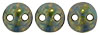 CzechMates Lentil 6mm : Turquoise - Bronze Picasso