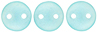 CzechMates Lentil 6mm : Sueded Gold Aquamarine