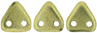 CzechMates Triangle 6mm : ColorTrends: Saturated Metallic Golden Lime