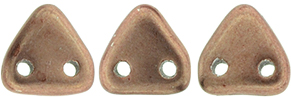 CzechMates Triangle 6mm Tube 2.5" : ColorTrends: Saturated Metallic Autumn Maple