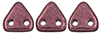 CzechMates Triangle 6mm : ColorTrends: Saturated Metallic Red Pear
