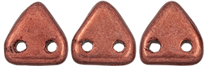 CzechMates Triangle 6mm Tube 2.5" : ColorTrends: Saturated Metallic Valiant Poppy