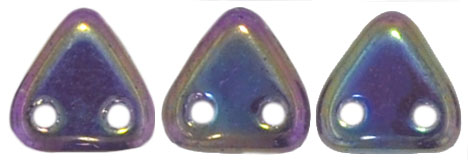 CzechMates Triangle 6mm Tube 2.5" : Iris - Purple