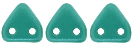 CzechMates Triangle 6mm Tube 2.5" : Pearl Coat - Teal