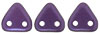 CzechMates Triangle 6mm : Pearl Coat - Purple Velvet