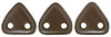 CzechMates Triangle 6mm : Pearl Coat - Bistre