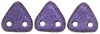 CzechMates Triangle 6mm : Metallic Suede - Purple
