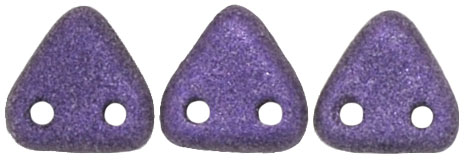 CzechMates Triangle 6mm : Metallic Suede - Purple
