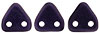 CzechMates Triangle 6mm : Metallic Suede - Dk Purple