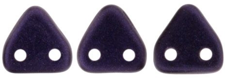 CzechMates Triangle 6mm Tube 2.5" : Metallic Suede - Dk Purple