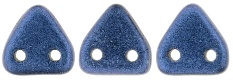 CzechMates Triangle 6mm Tube 2.5" : Metallic Suede - Blue