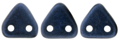 CzechMates Triangle 6mm Tube 2.5" : Metallic Suede - Dk Blue