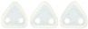 CzechMates Triangle 6mm : Sueded Gold Crystal