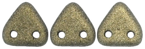 CzechMates Triangle 6mm Tube 2.5" : Metallic Suede - Gold