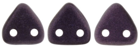 CzechMates Triangle 6mm Tube 2.5" : Metallic Suede - Dk Plum