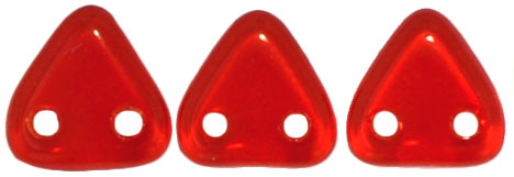 CzechMates Triangle 6mm Tube 2.5" : Siam Ruby