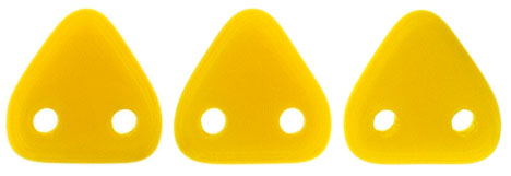 CzechMates Triangle 6mm Tube 2.5" : Opaque Sunflower Yellow