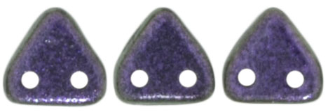 CzechMates Triangle 6mm Tube 2.5" : Polychrome - Black Currant