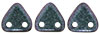 CzechMates Triangle 6mm : Polychrome - Orchid Aqua