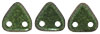 CzechMates Triangle 6mm : Polychrome - Olive Mauve