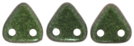 CzechMates Triangle 6mm : Polychrome - Olive Mauve