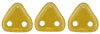 CzechMates Triangle 6mm : Champagne Luster - Topaz