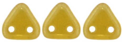 CzechMates Triangle 6mm : Champagne Luster - Topaz