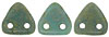 CzechMates Triangle 6mm : Turquoise - Copper Picasso