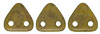 CzechMates Triangle 6mm : Chartreuse - Copper Picasso