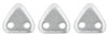 CzechMates Triangle 6mm : Matte - Metallic Silver