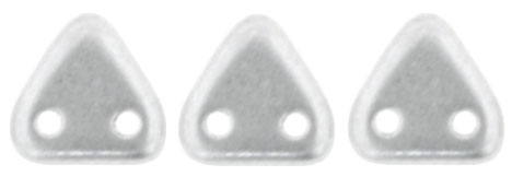 CzechMates Triangle 6mm : Matte - Metallic Silver