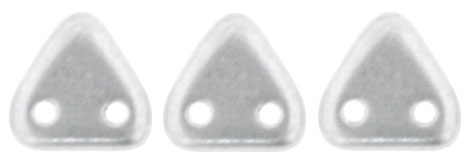 CzechMates Triangle 6mm Tube 2.5" : Matte - Metallic Silver