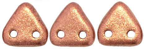 CzechMates Triangle 6mm : Matte - Metallic Copper