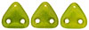 CzechMates Triangle 6mm : Silversheen - Chartreuse