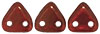 CzechMates Triangle 6mm : Silversheen - Ruby